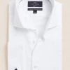 M&S SARTORIAL Formal Shirts Slim Fit Easy Iron Pure Cotton Twill Shirt