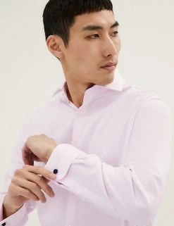 M&S SARTORIAL Formal Shirts Tailored Fit Pure Cotton Twill Shirt -New In Mens Store SD 03 T11 4106T QA X EC 1