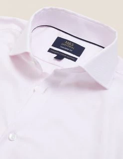 M&S SARTORIAL Formal Shirts Tailored Fit Pure Cotton Twill Shirt -New In Mens Store SD 03 T11 4106T QA X EC 8