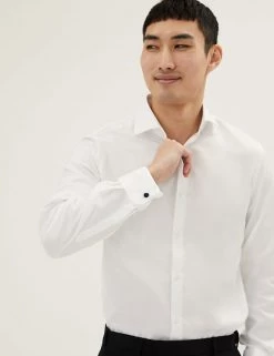 M&S SARTORIAL Formal Shirts Tailored Fit Pure Cotton Twill Shirt -New In Mens Store SD 03 T11 4106T Z0 X EC 2