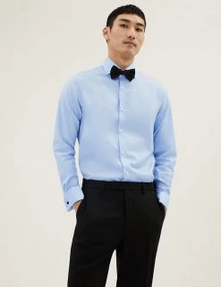 M&S SARTORIAL Formal Shirts Tailored Fit Easy Iron Pure Cotton Shirt 20 M&S SARTORIAL Formal Shirts Tailored Fit Easy Iron Pure Cotton Shirt -New In Mens Store SD 03 T11 4107T E0 X EC 1