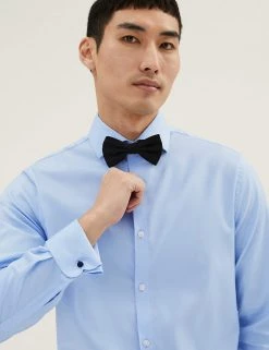 M&S SARTORIAL Formal Shirts Tailored Fit Easy Iron Pure Cotton Shirt 22 M&S SARTORIAL Formal Shirts Tailored Fit Easy Iron Pure Cotton Shirt -New In Mens Store SD 03 T11 4107T E0 X EC 3