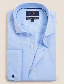 M&S SARTORIAL Formal Shirts Tailored Fit Easy Iron Pure Cotton Shirt 19 M&S SARTORIAL Formal Shirts Tailored Fit Easy Iron Pure Cotton Shirt -New In Mens Store SD 03 T11 4107T E0 X EC 90