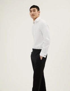 M&S SARTORIAL Formal Shirts Tailored Fit Easy Iron Pure Cotton Shirt 27 M&S SARTORIAL Formal Shirts Tailored Fit Easy Iron Pure Cotton Shirt -New In Mens Store SD 03 T11 4107T Z0 X EC 0