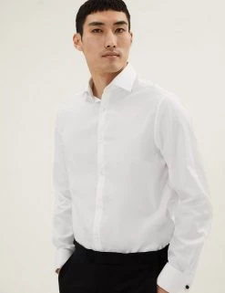 M&S SARTORIAL Formal Shirts Tailored Fit Easy Iron Pure Cotton Shirt 30 M&S SARTORIAL Formal Shirts Tailored Fit Easy Iron Pure Cotton Shirt -New In Mens Store SD 03 T11 4107T Z0 X EC 2