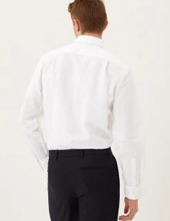 M&S SARTORIAL Formal Shirts Regular Fit Cotton Rich Weave Shirt -New In Mens Store SD 03 T11 4200 Z0 X EC 1