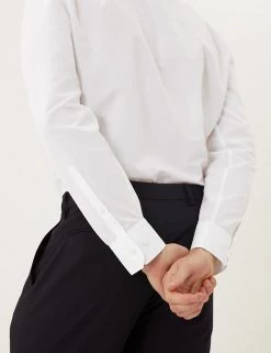 M&S SARTORIAL Formal Shirts Regular Fit Cotton Rich Weave Shirt -New In Mens Store SD 03 T11 4200 Z0 X EC 3