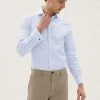 M&S Collection Formal Shirts Tailored Fit Pure Cotton Check Shirt