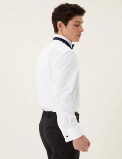 M&S Collection Formal Shirts Regular Fit Pure Cotton Dinner Shirt -New In Mens Store SD 03 T11 7492D Z0 X EC 3