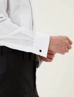 M&S Collection Formal Shirts Regular Fit Pure Cotton Dinner Shirt -New In Mens Store SD 03 T11 7492D Z0 X EC 4