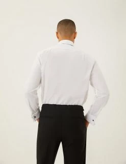 M&S Collection Formal Shirts Regular Fit Pure Cotton Dinner Shirt -New In Mens Store SD 03 T11 7501D Z0 X EC 1