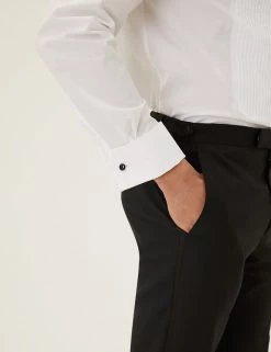 M&S Collection Formal Shirts Regular Fit Pure Cotton Dinner Shirt -New In Mens Store SD 03 T11 7501D Z0 X EC 3