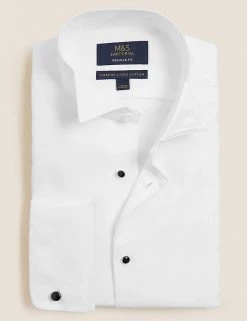 Formal Shirts Regular Fit Pure Cotton Dinner Shirt -New In Mens Store SD 03 T11 7502D Z0 X EC 90