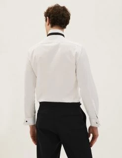 M&S SARTORIAL Formal Shirts Tailored Fit Pure Cotton Dinner Shirt -New In Mens Store SD 03 T11 7503T Z0 X EC 4