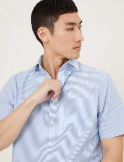 M&S Collection Formal Shirts Regular Fit Non Iron Pure Cotton Oxford Shirt