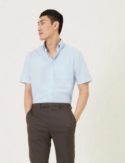 M&S Collection Formal Shirts Regular Fit Non Iron Pure Cotton Oxford Shirt 18 M&S Collection Formal Shirts Regular Fit Non Iron Pure Cotton Oxford Shirt -New In Mens Store SD 03 T11 8729 E0 X EC 2