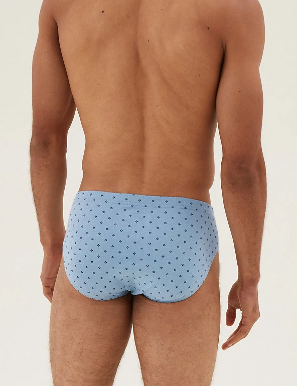 M&S Collection Men's Slips 5pk Pure Cotton Cool & Fresh™ Slips 3 M&S Collection Men's Slips 5pk Pure Cotton Cool & Fresh™ Slips - Image 3