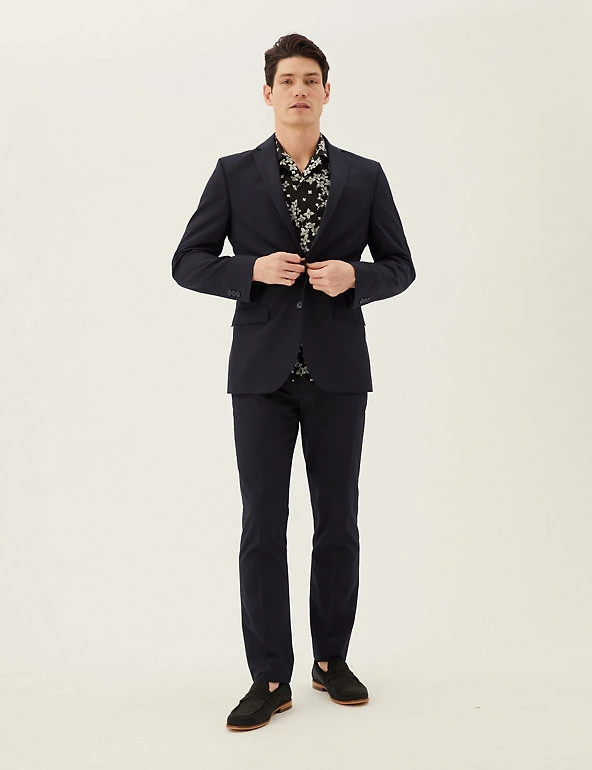 M&S Collection All Suit Strokes Slim Fit Jacket 9 M&S Collection All Suit Strokes Slim Fit Jacket - Image 9