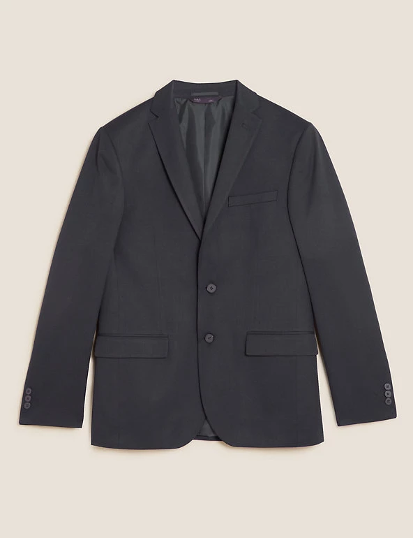M&S Collection All Suit Strokes Slim Fit Jacket 2 M&S Collection All Suit Strokes Slim Fit Jacket - Image 2