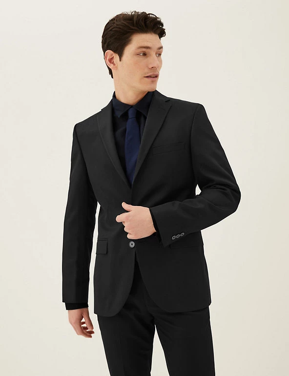 M&S Collection All Suit Strokes Slim Fit Jacket 10 M&S Collection All Suit Strokes Slim Fit Jacket - Image 10