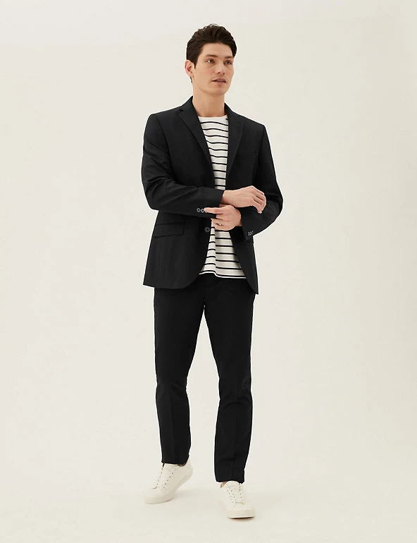 M&S Collection All Suit Strokes Slim Fit Jacket 19 M&S Collection All Suit Strokes Slim Fit Jacket - Image 19