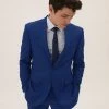 M&S Collection Men's Coats & Jackets Bright Blue Slim Fit Jacket