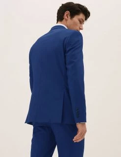 M&S Collection Men's Coats & Jackets Bright Blue Slim Fit Jacket -New In Mens Store SD 03 T15 1621F E5 X EC 4