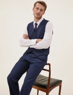 M&S Collection Men's Waistcoats Tailored Fit Waistcoat