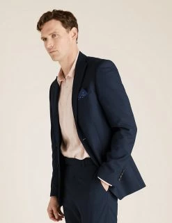 M&S Collection Men Tailored Fit Jacket With Stretch -New In Mens Store SD 03 T15 1655T F0 X EC 0