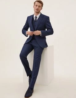 M&S Collection Men Tailored Fit Jacket With Stretch -New In Mens Store SD 03 T15 1655T XB X EC 4