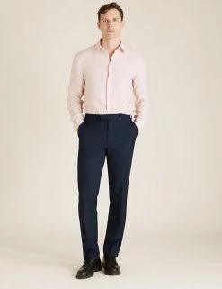 M&S Collection Men Tailored Fit Trousers With Stretch -New In Mens Store SD 03 T15 1656T F0 X EC 0