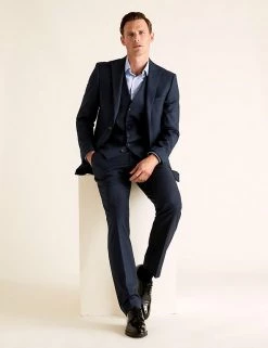 M&S Collection Men Tailored Fit Trousers With Stretch -New In Mens Store SD 03 T15 1656T F0 X EC 4