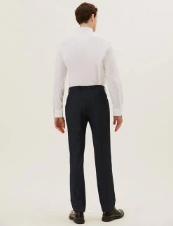 M&S Collection Men Tailored Fit Trousers With Stretch -New In Mens Store SD 03 T15 1656T VP X EC 1