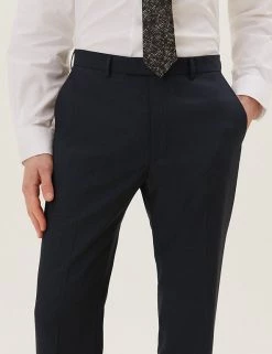 M&S Collection Men Tailored Fit Trousers With Stretch -New In Mens Store SD 03 T15 1656T VP X EC 2
