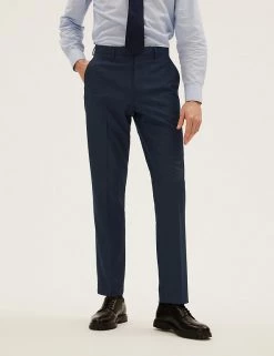 M&S Collection Men's Trousers Navy Regular Fit Trousers -New In Mens Store SD 03 T15 1702Y F0 X EC 2