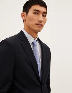 M&S Collection Men's Coats & Jackets Navy Tailored Fit Jacket