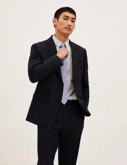 M&S Collection Men's Coats & Jackets Navy Tailored Fit Jacket 9 M&S Collection Men's Coats & Jackets Navy Tailored Fit Jacket -New In Mens Store SD 03 T15 1705T F0 X EC 1