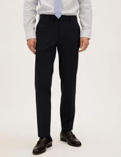 M&S Collection Men's Trousers Navy Tailored Fit Trousers -New In Mens Store SD 03 T15 1706T F0 X EC 1