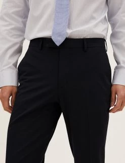 M&S Collection Men's Trousers Navy Tailored Fit Trousers -New In Mens Store SD 03 T15 1706T F0 X EC 2