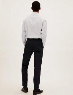 M&S Collection Men's Trousers Navy Tailored Fit Trousers -New In Mens Store SD 03 T15 1706T F0 X EC 3