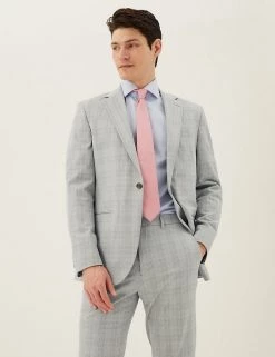 M&S Collection Men's Coats & Jackets Slim Fit Check Jacket