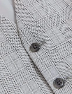M&S Collection Men's Waistcoats Slim Fit Check Waistcoat -New In Mens Store SD 03 T15 1713W T1 X EC 5
