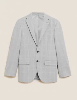 M&S Collection Men's Coats & Jackets Regular Fit Check Jacket -New In Mens Store SD 03 T15 1715Y T1 X EC 90