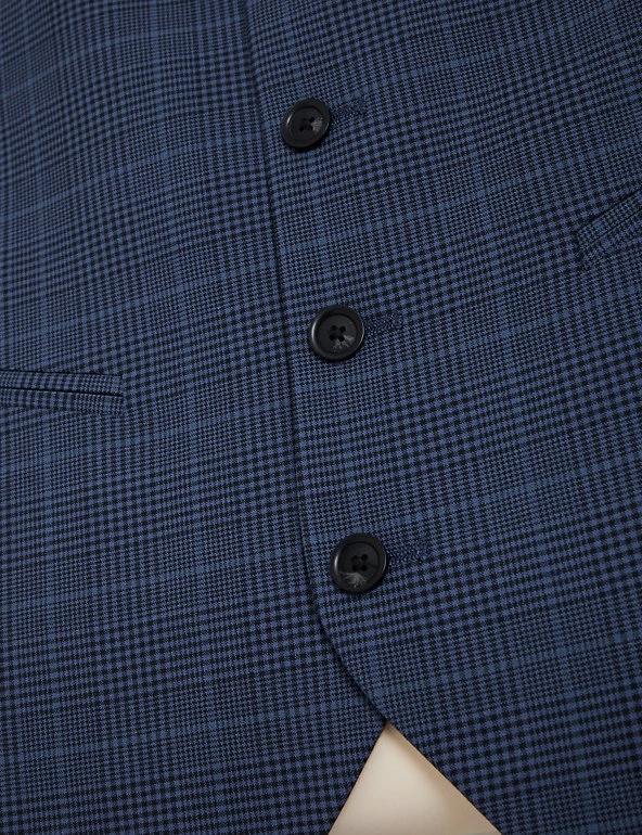 M&S Collection Men's Waistcoats Checked Waistcoat 2 M&S Collection Men's Waistcoats Checked Waistcoat - Image 2