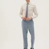 M&S Collection Men's Trousers Grey Tailored Fit Check Trousers