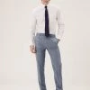 M&S Collection Smart Trousers Tailored Fit Check Trousers