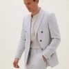 M&S Collection Men's Coats & Jackets Tailored Fit Double Breasted Jacket