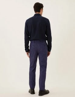 M&S Collection Men's Trousers Slim Fit Textured Trousers 10 M&S Collection Men's Trousers Slim Fit Textured Trousers -New In Mens Store SD 03 T15 1726F F0 X EC 3