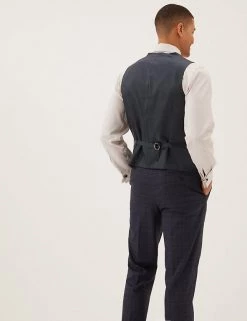 M&S Collection Men Check Waistcoat -New In Mens Store SD 03 T15 1737M E0 X EC 3