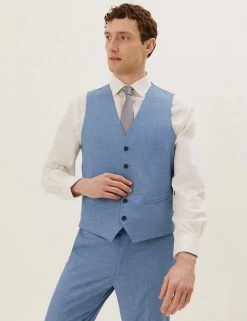 M&S Collection Men's Waistcoats Slim Fit Waistcoat